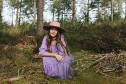 Vintage 70s Maxi Dress - Sheer Lilac - Size XS -Style Luma Sales Store DSC04940web