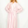 70's Vintage - Nightdress - Shimmery Baby Pink - Size L