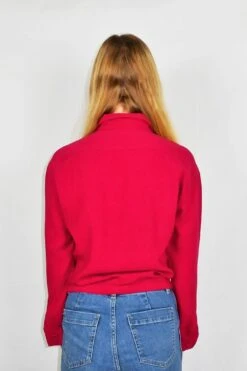 70's Vintage - Burgundy Wine Tie Shirt - Size S/M 8 70's Vintage - Burgundy Wine Tie Shirt - Size S/M -Style Luma Sales Store DSCF9507