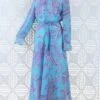70's Vintage Maxi Dress - Aqua Blue And Lilac Paisley - Size S -Style Luma Sales Store IMG 0332 ab124ce5 2ee5 4834 987e 3abdd03493ce