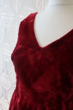 70's Vintage Dress - Ruby Dust Velvet - Size XXS -Style Luma Sales Store IMG 0366 81210603 cad0 473e befe 442804993a72