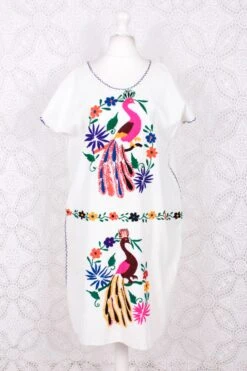 Vintage Dress - Mexican Peacock Floral Embroidered Midi - Free Size -Style Luma Sales Store IMG 0368 a4663951 a1ea 4732 a671 55e19851e37a