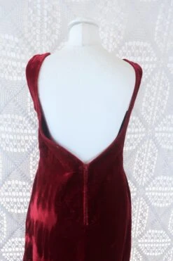 70's Vintage Dress - Ruby Dust Velvet - Size XXS -Style Luma Sales Store IMG 0371 bbf7e549 fef7 4f95 8a41 b1ff6e0c7054
