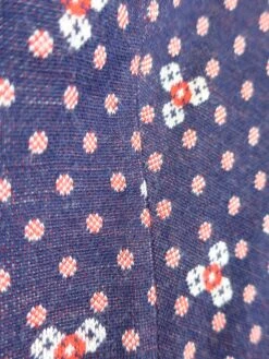 70's Vintage - Knitted Crop Shirt - Navy & Red Polka Dot - Size XS -Style Luma Sales Store IMG 0666 5c623717 8b13 446f 8ec8 8ef092c9e2ed