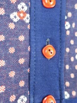 70's Vintage - Knitted Crop Shirt - Navy & Red Polka Dot - Size XS -Style Luma Sales Store IMG 0667x fd88ed21 0b89 4e79 8110 89f349889b5b