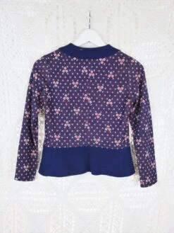 70's Vintage - Knitted Crop Shirt - Navy & Red Polka Dot - Size XS -Style Luma Sales Store IMG 0669x d110b2f1 d19e 450c beb7 41e69958b5bd