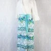 Vintage 70s Maxi - Broderie Anglaise Floral Wrap Dress - Free Size M