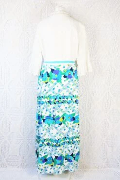 Vintage 70s Maxi - Broderie Anglaise Floral Wrap Dress - Free Size M -Style Luma Sales Store IMG 1035 ce634c0e fe95 4b71 8f64 1a53cf7d3602