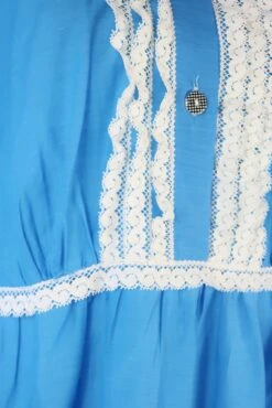 Vintage Mini Dress - Babydoll Blue & Lace - Size M -Style Luma Sales Store IMG 1047 25a65772 c51c 4a69 a69e ee31c4c1767a