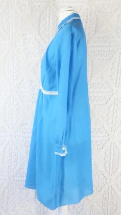 Vintage Mini Dress - Babydoll Blue & Lace - Size M -Style Luma Sales Store IMG 1049 422afd53 72e9 4af1 ab2c 18a5781c216b