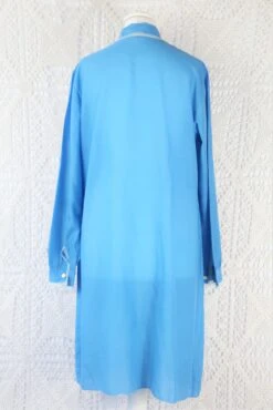 Vintage Mini Dress - Babydoll Blue & Lace - Size M -Style Luma Sales Store IMG 1050 f3265550 6945 4434 952a 10098cad5a1d