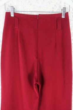 Retro Vintage - Burgundy Wine Dressy Trousers - Size XS/S -Style Luma Sales Store IMG 1069 1c315777 4cba 4457 9c43 55b3757ee326