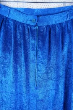 Vintage 70’s Skirt - Shimmering Cerulean Blue Midi - Size XS/S -Style Luma Sales Store IMG 1072 51149cbb 08a1 4a8a 9810 06cc2bcb8b73