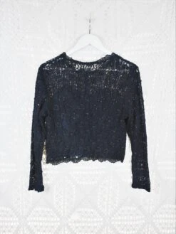 70's Vintage - Lace & Embellished Bolero - Black - Size S/M 9 70's Vintage - Lace & Embellished Bolero - Black - Size S/M -Style Luma Sales Store IMG 1565 08c4cbf2 d2ba 44d7 a015 963e95ecd9f7