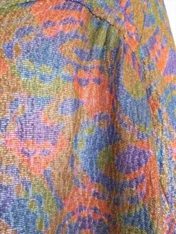 80's Vintage - Multi-Coloured Shimmery Jacquard Printed Blouse - Size L -Style Luma Sales Store IMG 1571x 1889f2a9 8d4f 4ea1 8605 0f3729ae8617