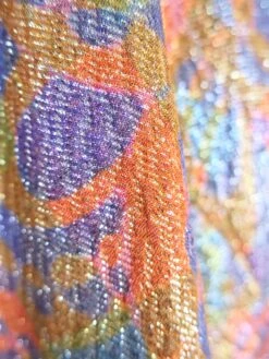 80's Vintage - Multi-Coloured Shimmery Jacquard Printed Blouse - Size L -Style Luma Sales Store IMG 1572x 58489625 1b5e 43cd bb46 f016545afb38