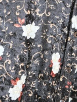 70's Vintage - Velvet Floral Shirt - Brown & Cream - Size L -Style Luma Sales Store IMG 2655 dfeda4dc bfef 4917 bec2 f4c7f8534a6d