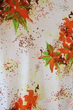 70's Vintage Dress - Soft Cream & Maple Floral - Size S -Style Luma Sales Store IMG 2768 ff661c79 efb6 494f bde6 7d3b7fa5fcdd