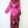70's Vintage Mandarin Cocktail Dress - Plum & Golden Blossom - Size S/M -Style Luma Sales Store IMG 2772 5cbb49ec 94bb 44d9 8d90 43257ef19e85