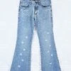 Vintage Flared Jeans - Stone Wash Blue With Distressing - Size S -Style Luma Sales Store IMG 4208 24194bca 5c65 4ae5 aca1 a6c0b3a2aac5