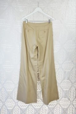 70's Vintage - Ralph Lauren Wide Leg Trousers - Beige - Size S/M -Style Luma Sales Store IMG 4596 2 bd5a5532 5707 4619 9661 b77999e5b9af