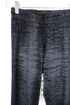 Vintage Trousers - Ebony Snake Print Velvet Trousers - Free Size XS -Style Luma Sales Store IMG 4634 f3ed81ee b2d2 47a4 a0cd 28ba29f31186
