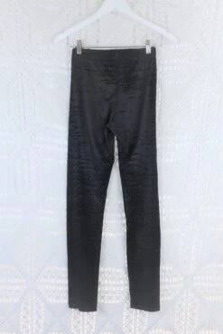 Vintage Trousers - Ebony Snake Print Velvet Trousers - Free Size XS -Style Luma Sales Store IMG 4637 cdc37f0c 3691 41d3 b5fd 2a8fff1abc2a