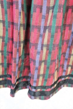 70's Vintage - Tartan Midi Skirt - Green, Silver, Black & Red - S/M -Style Luma Sales Store IMG 4665 2