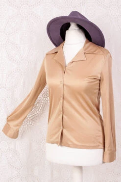 SALE Vintage Shirt - Smooth Champagne - Size S/M