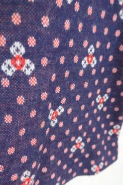 70's Vintage - Knitted Mini Skirt - Blue & Red Polka Dots - XXS -Style Luma Sales Store IMG 4942 be0be0b3 af79 402b 8031 85ac657084fc