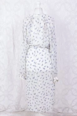 Vintage Dress - Sheer Snow & Aegean - Size L -Style Luma Sales Store IMG 5017 a2fc3811 5f41 447b 9c2f 28cc679093bf