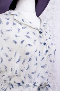 Vintage Dress - Sheer Snow & Aegean - Size L -Style Luma Sales Store IMG 5021 27a0283b c6ad 4c8e be7f 790994850264