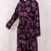 Vintage Housecoat - Black & Twilight Purple Floral - Free Size L -Style Luma Sales Store IMG 5196 9d8f871d 47a6 458e ae80 3c08ab0e39f5
