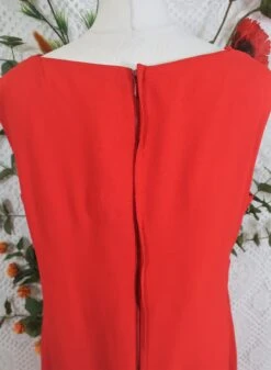 SALE Vintage Embroidered Maxi Dress - Scarlet & Gold - S -Style Luma Sales Store IMG 6950