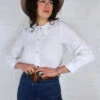 Vintage White Oversized Lace Collar Blouse - Size S 2 Vintage White Oversized Lace Collar Blouse - Size S -Style Luma Sales Store IMG 8249 330d27fc 271d 40be 8cc0 5ad8434c0c39