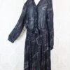 Vintage Midi Dress - Sheer Black Abstract With Metallic Thread - Free Size -Style Luma Sales Store IMG 8720 2