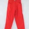 Vintage Trousers - Bright Red - Size S/M
