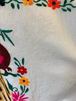 Vintage Dress - Mexican Peacock Floral Embroidered Midi - Free Size -Style Luma Sales Store image 083e6295 9df3 415d 8002 5be5f4830190