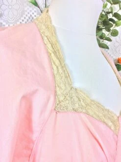 SALE Vintage Night Dress - Pastel Pale Pink Cotton & Lace - S/M -Style Luma Sales Store image 291e1a32 59fd 414b 8cc3 052fe785e8fe