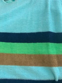 70's Vintage Dress - Vibrant Aqua Striped Sundress - Size S -Style Luma Sales Store image 2a780ce2 c0ea 41ad ae38 d95b8e47ea29