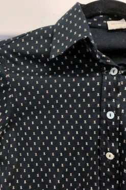 Vintage Cotton Shirt - Rook Chess Piece Motif - Size XS -Style Luma Sales Store image 41368b56 b067 4b42 8736 b74eb4fc9b6a