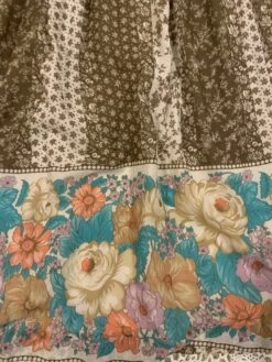 SALE Vintage 70s Boho Dress - Juniper & White Floral Colour Block - XS/S -Style Luma Sales Store image 528a8825 9bde 4bb6 b911 770f1eac95c8