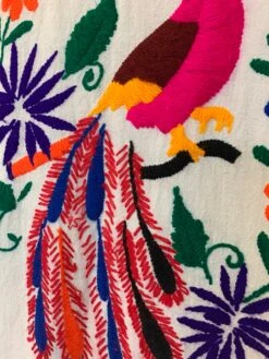 Vintage Dress - Mexican Peacock Floral Embroidered Midi - Free Size -Style Luma Sales Store image 536081c1 b46f 44a7 803b 7761769bad7b