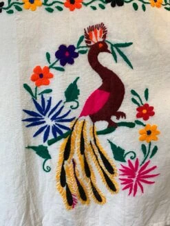 Vintage Dress - Mexican Peacock Floral Embroidered Midi - Free Size -Style Luma Sales Store image 542ff413 9c5d 4ffc 9b0d 26d4d2bd2120