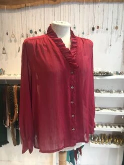 Retro Ruby Ruffle Shirt - Free Size -Style Luma Sales Store image 58e74a44 a645 465e aa2c c194543cc6d5