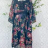 SALE Vintage Black Floral Dress With Lace - Size S -Style Luma Sales Store image 6a9a1a9e fead 4912 9e1c 3911e1d62f78