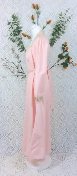 SALE Vintage Night Dress - Pastel Pale Pink Cotton & Lace - S/M -Style Luma Sales Store image 980bfe2a 1f63 4368 bf7f d6ed9b03aa23