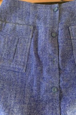 Vintage Mini Skirt - Woven Indigo Blue - S W28 -Style Luma Sales Store image b2c78f81 68b1 4e94 bd80 a8ae9ad8ad73