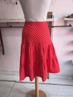 SALE Vintage Midi Skirt - Red Polka Dot - Size S -Style Luma Sales Store image c4179e9a 4f78 4278 8f1b c12604b8a8bc