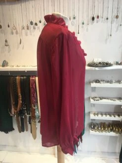 Retro Ruby Ruffle Shirt - Free Size -Style Luma Sales Store image fc9c0756 9d83 4549 8bbd 56336d5020f3